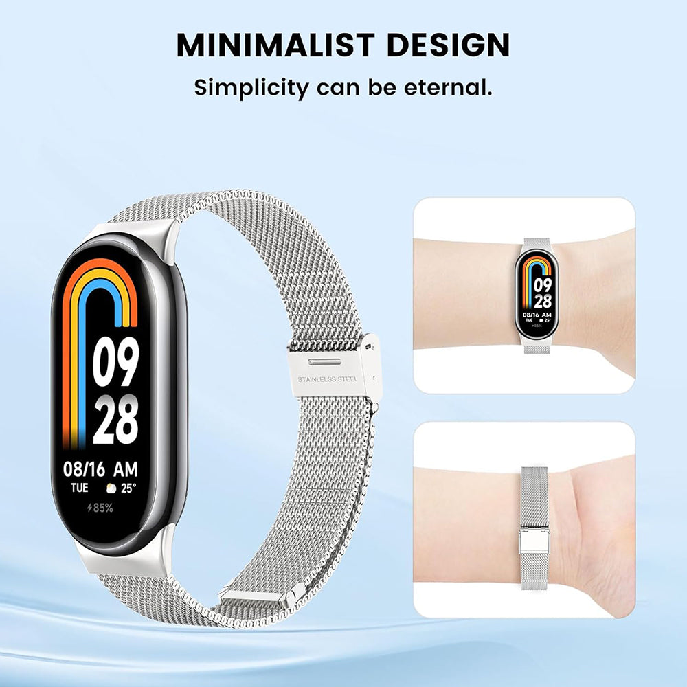 Bracelet Techsuit W022 pour Xiaomi Smart Band 9 / 8, 15mm, Doré