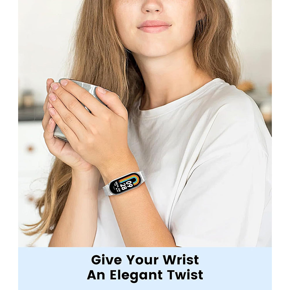 Bracelet Techsuit W022 pour Xiaomi Smart Band 9 / 8, 15mm, Doré