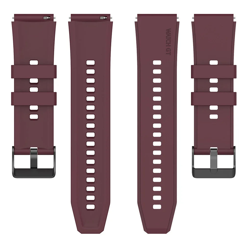 Techsuit W026 Armband für Huawei Watch / Xiaomi Watch Series, 22mm, Kirschrot