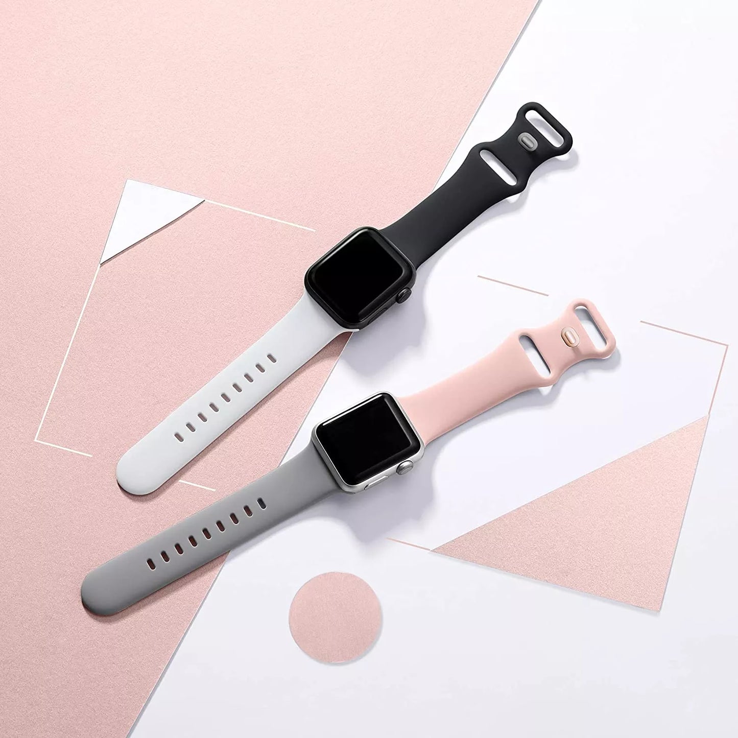Bracelet Techsuit W031 pour Apple Watch 42mm / 41mm / 40mm / 38mm Series, Gris