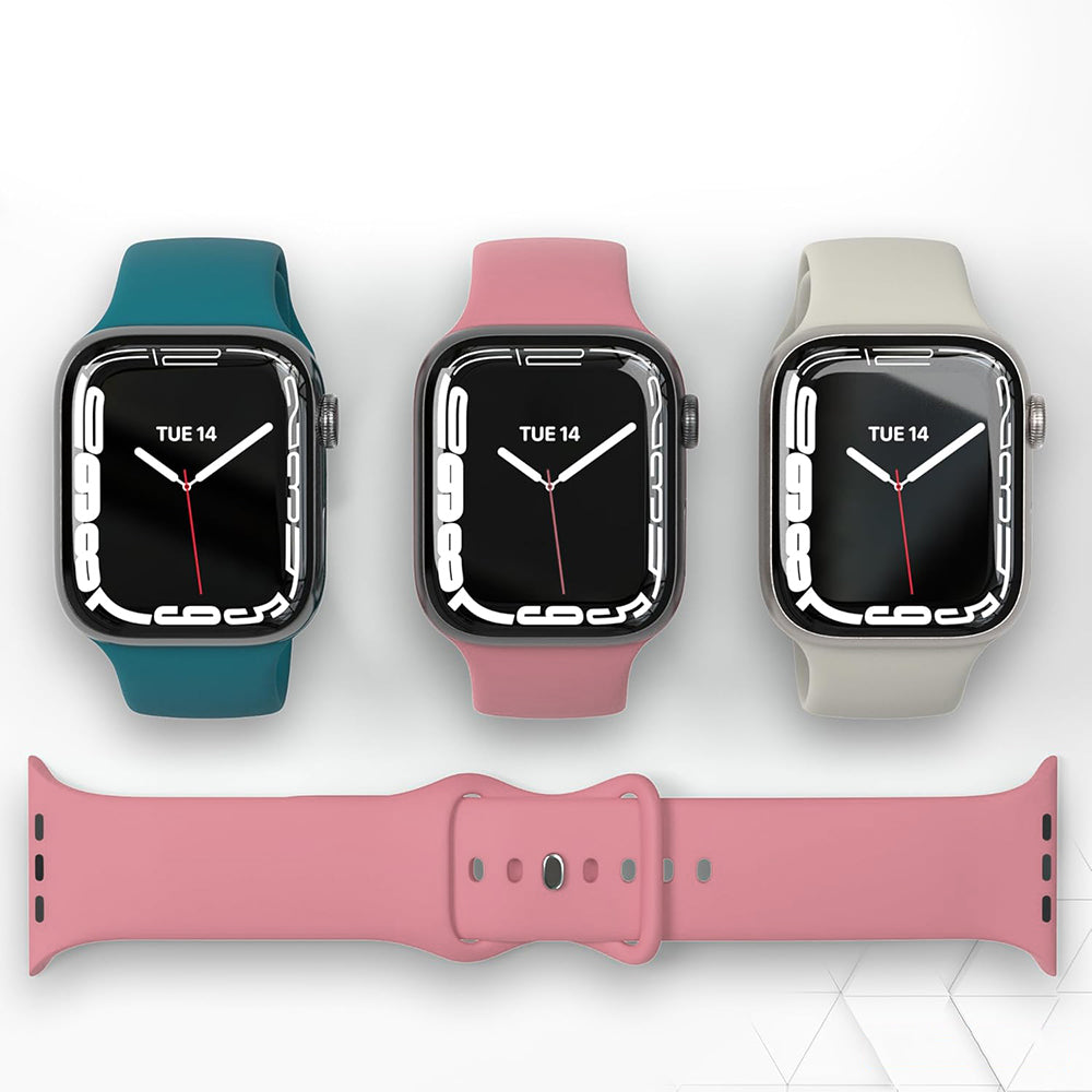 Techsuit W031 Armband für Apple Watch 42mm / 41mm / 40mm / 38mm Serie, Rosa