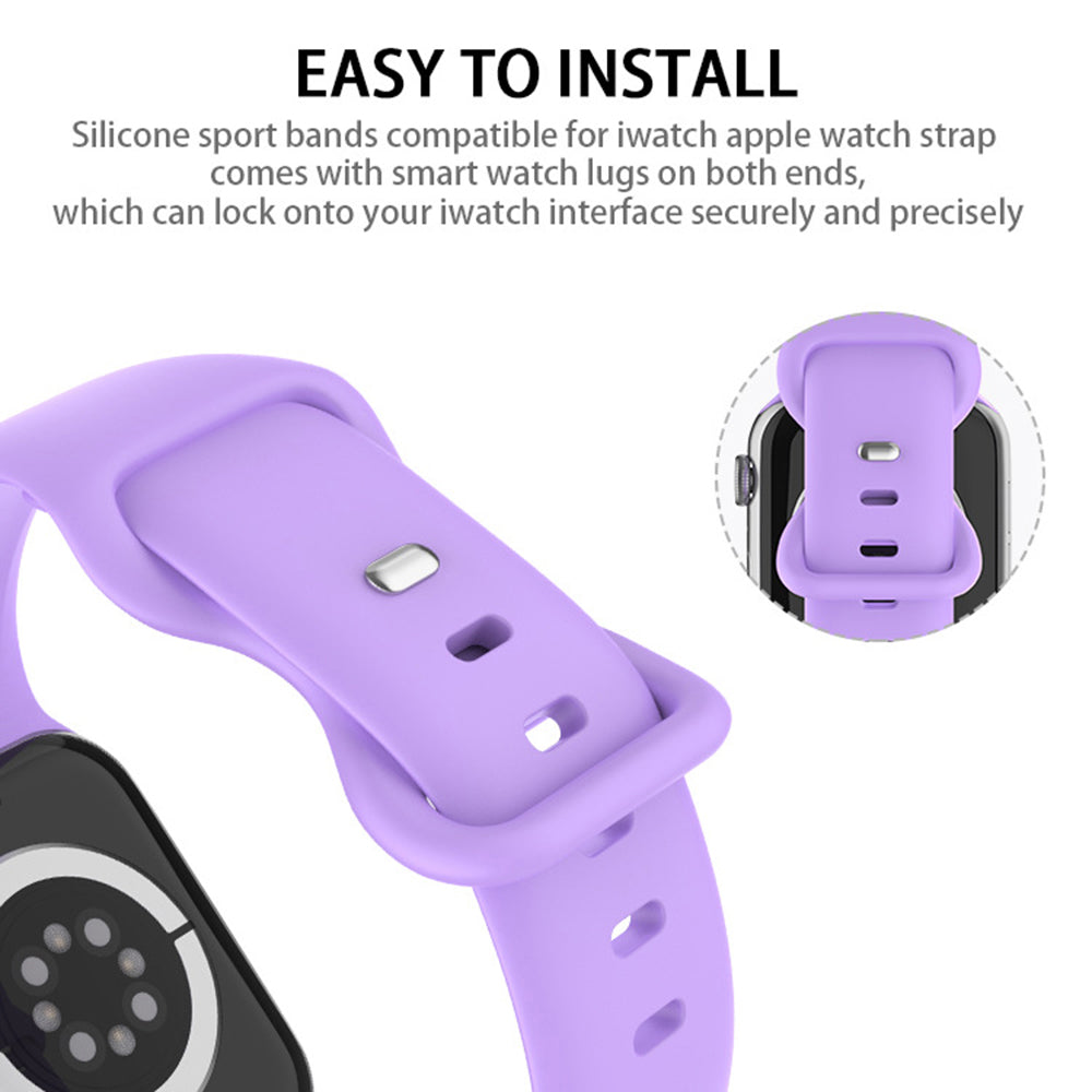 Techsuit W031 Armband für Apple Watch 49mm / 46mm / 45mm / 44mm / 42mm Serie, Lila
