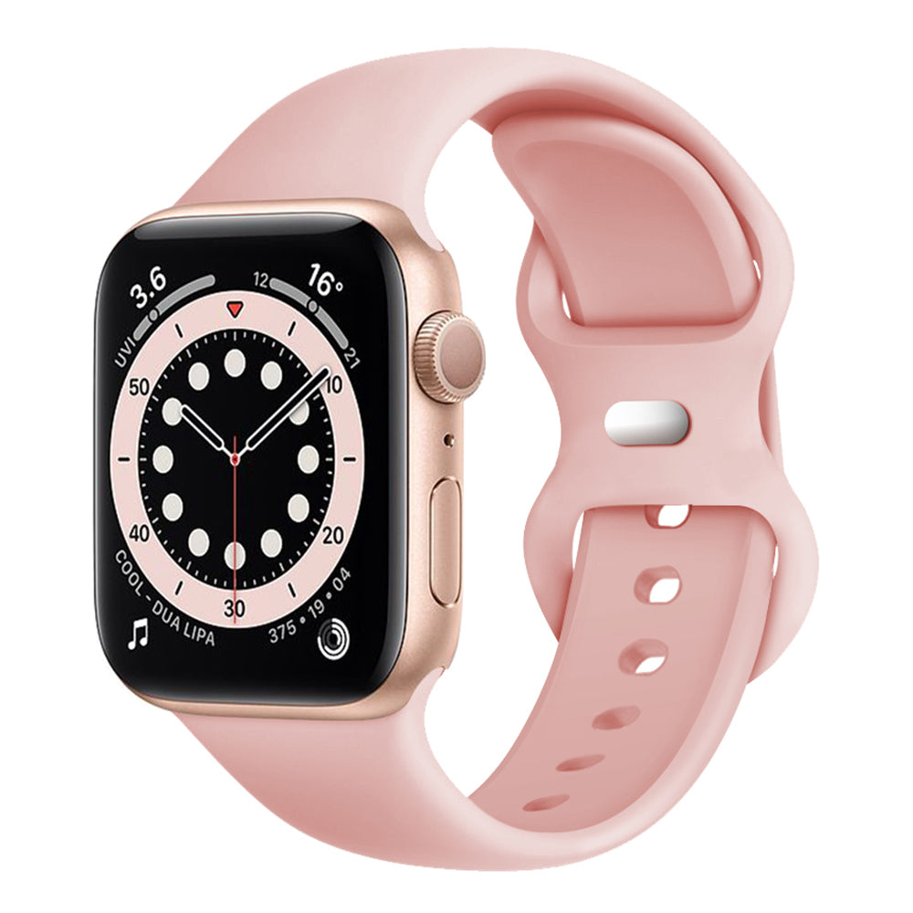 Techsuit W031 Armband für Apple Watch 49mm / 46mm / 45mm / 44mm / 42mm Serie, Hellrosa