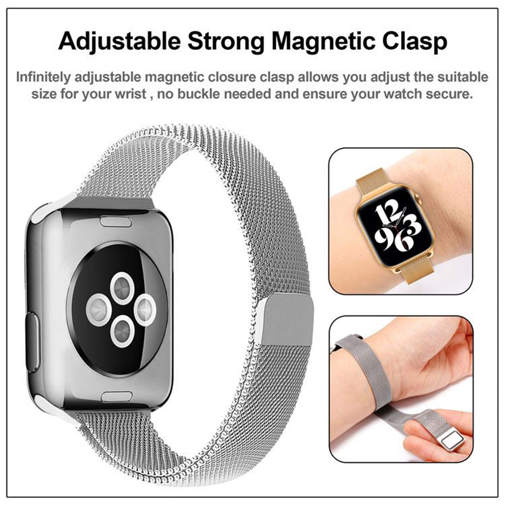 Cinturino Techsuit W034 per Apple Watch 42mm / 41mm / 40mm / 38mm Series, Nero