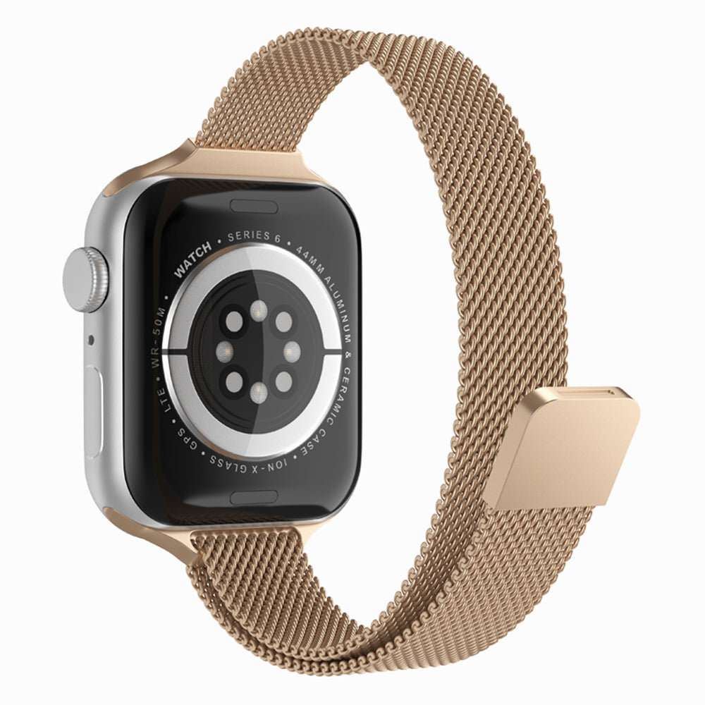 Bracelet Techsuit W034 pour Apple Watch 49mm / 46mm / 45mm / 44mm / 42mm Series, Doré