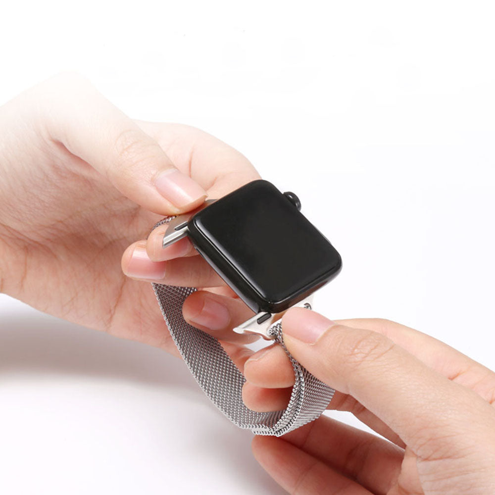 Bracelet Techsuit W034 pour Apple Watch 49mm / 46mm / 45mm / 44mm / 42mm Series, Doré