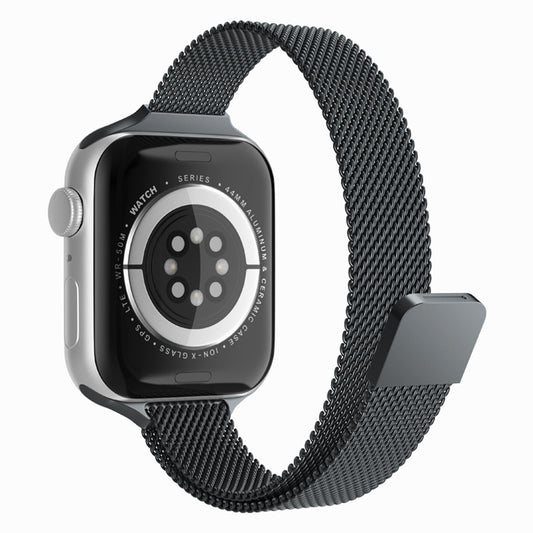 Techsuit W034 Armband für Apple Watch 49mm / 46mm / 45mm / 44mm / 42mm Serie, Schwarz