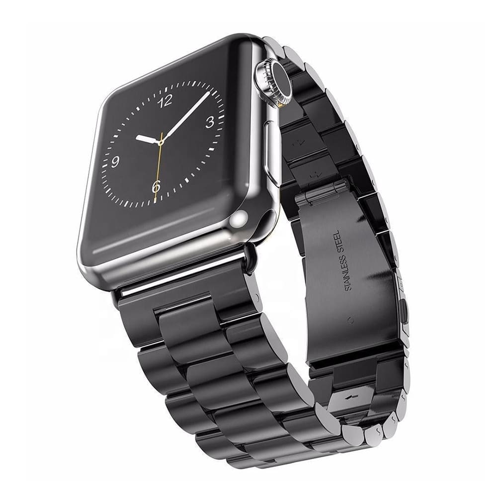 Bracelet Techsuit W036 pour Apple Watch 49mm / 46mm / 45mm / 44mm / 42mm Series, Noir