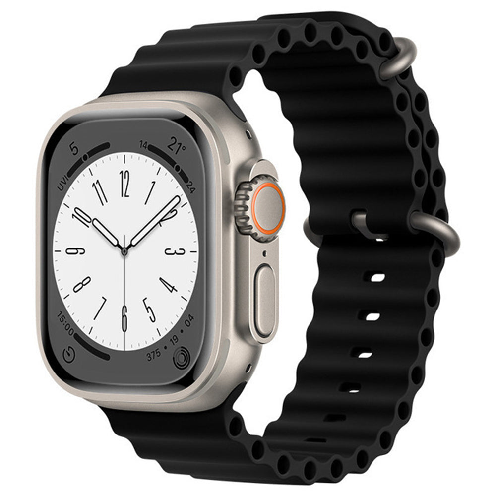 Bracelet Techsuit W038 pour Apple Watch 42mm / 41mm / 40mm / 38mm Series, Noir