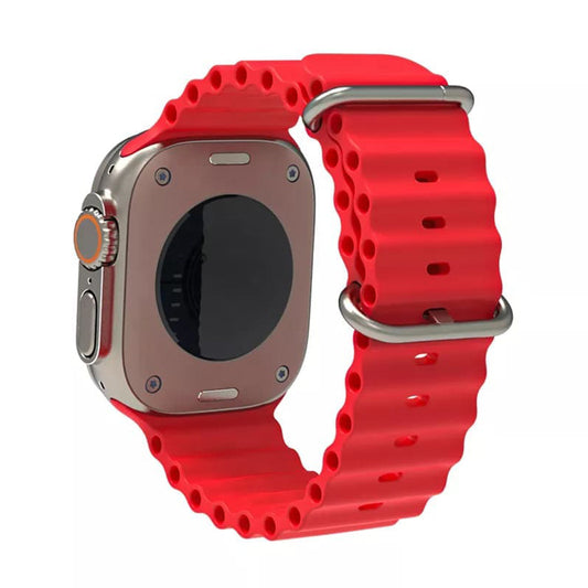 Techsuit W038 Armband für Apple Watch 42mm / 41mm / 40mm / 38mm Serie, Rot