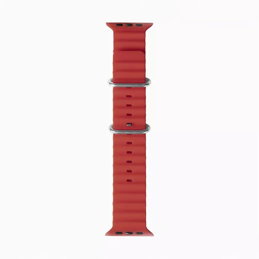 Cinturino Techsuit W038 per Apple Watch 49mm / 46mm / 45mm / 44mm / 42mm Series, Rosso Scuro