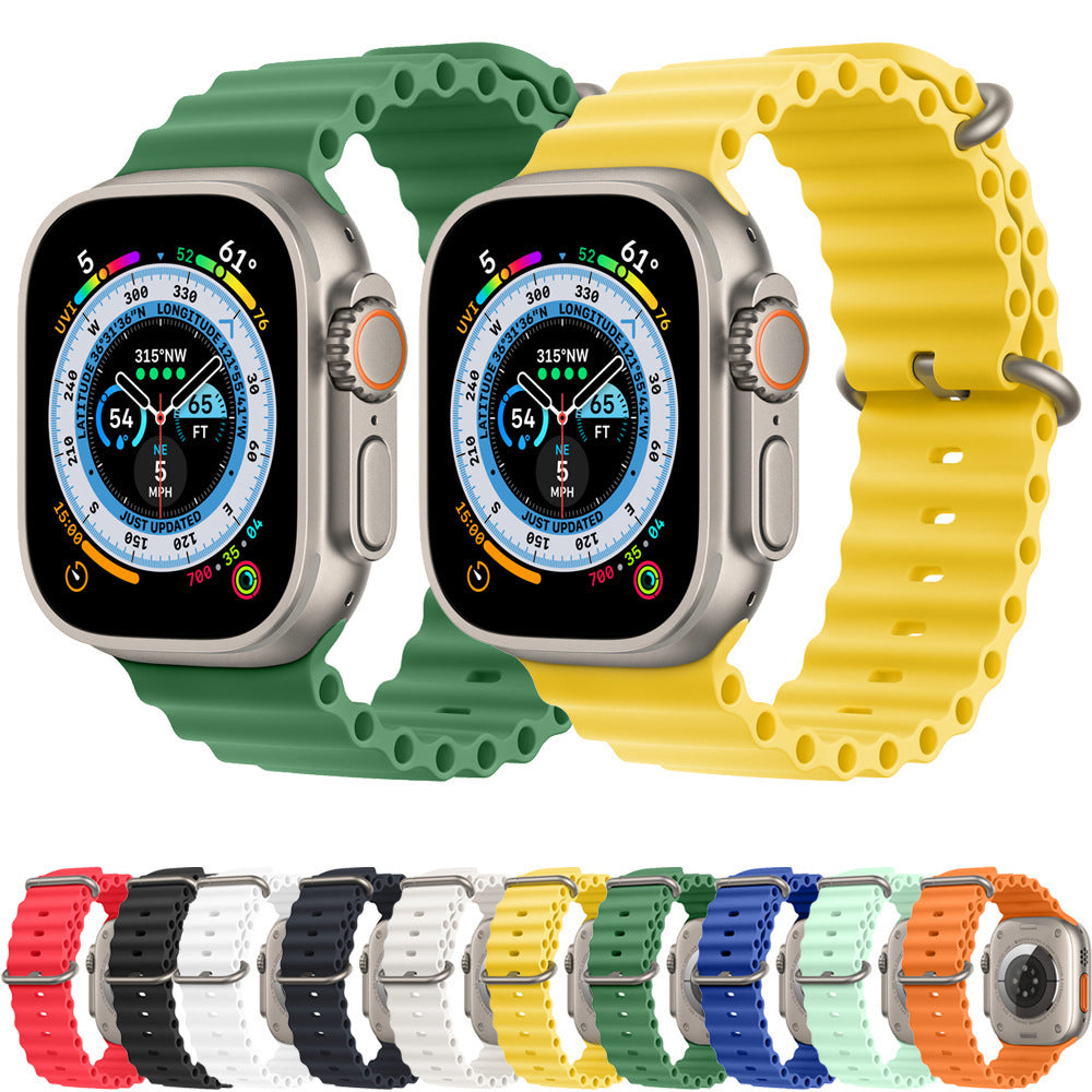 Techsuit W038 Strap for Apple Watch 49mm / 46mm / 45mm / 44mm / 42mm Series, Green