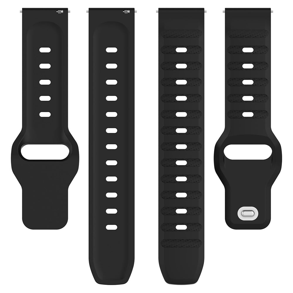 Techsuit W050 Armband für Huawei Watch / Xiaomi Watch Series, 22mm, Schwarz