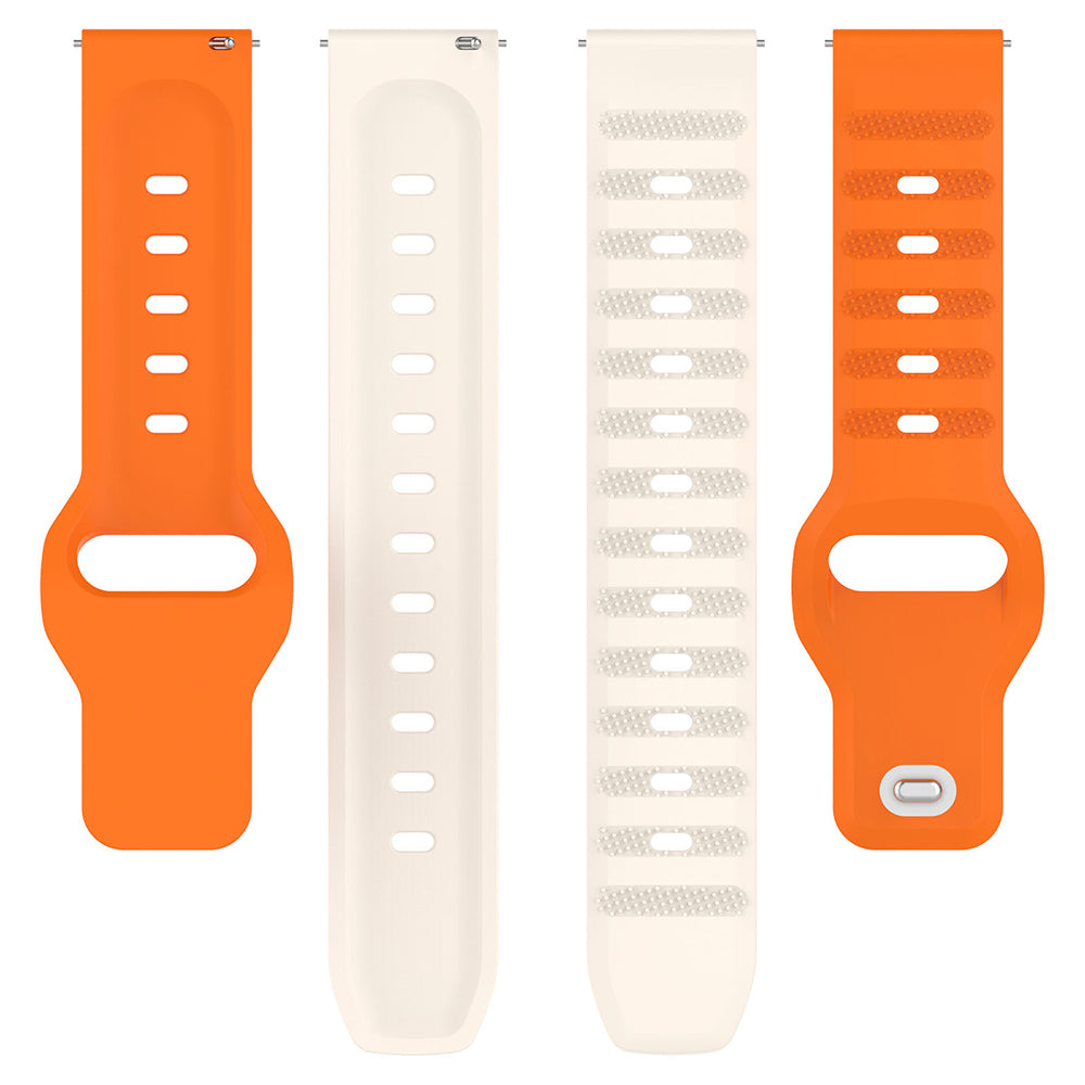 Techsuit W050 Armband für Huawei Watch / Xiaomi Watch Series, 22mm, Beige Orange