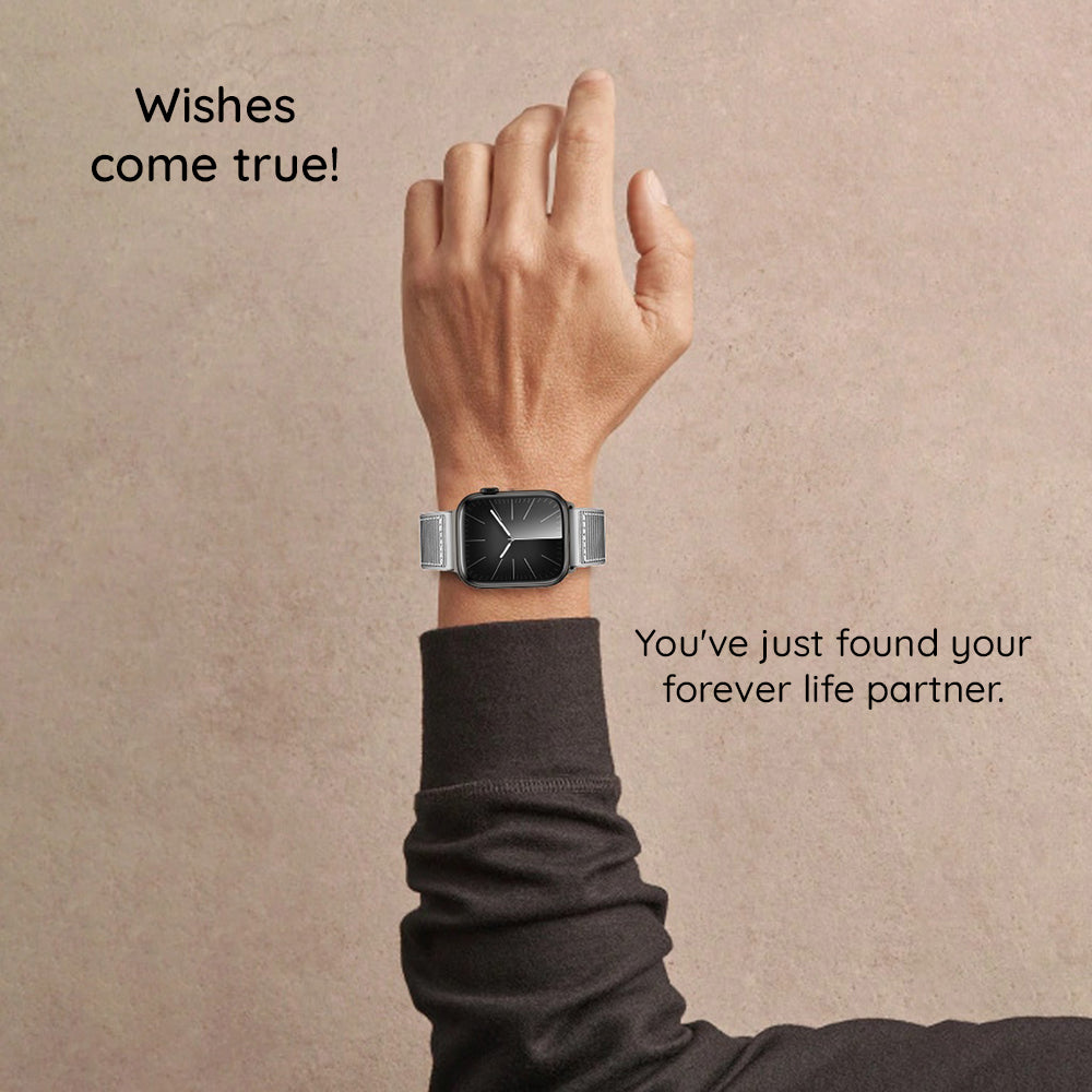 Bracelet Techsuit W051 pour Apple Watch 42mm / 41mm / 40mm / 38mm Series, Noir