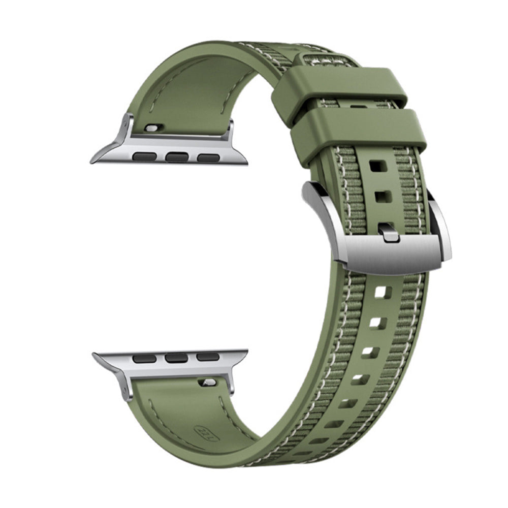 Techsuit W051 Armband für Apple Watch 42mm / 41mm / 40mm / 38mm Serie, Grün