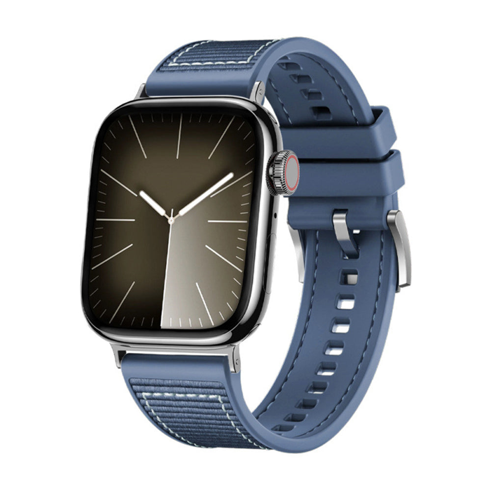 Bracelet Techsuit W051 pour Apple Watch 49mm / 46mm / 45mm / 44mm / 42mm Series, Bleu Foncé