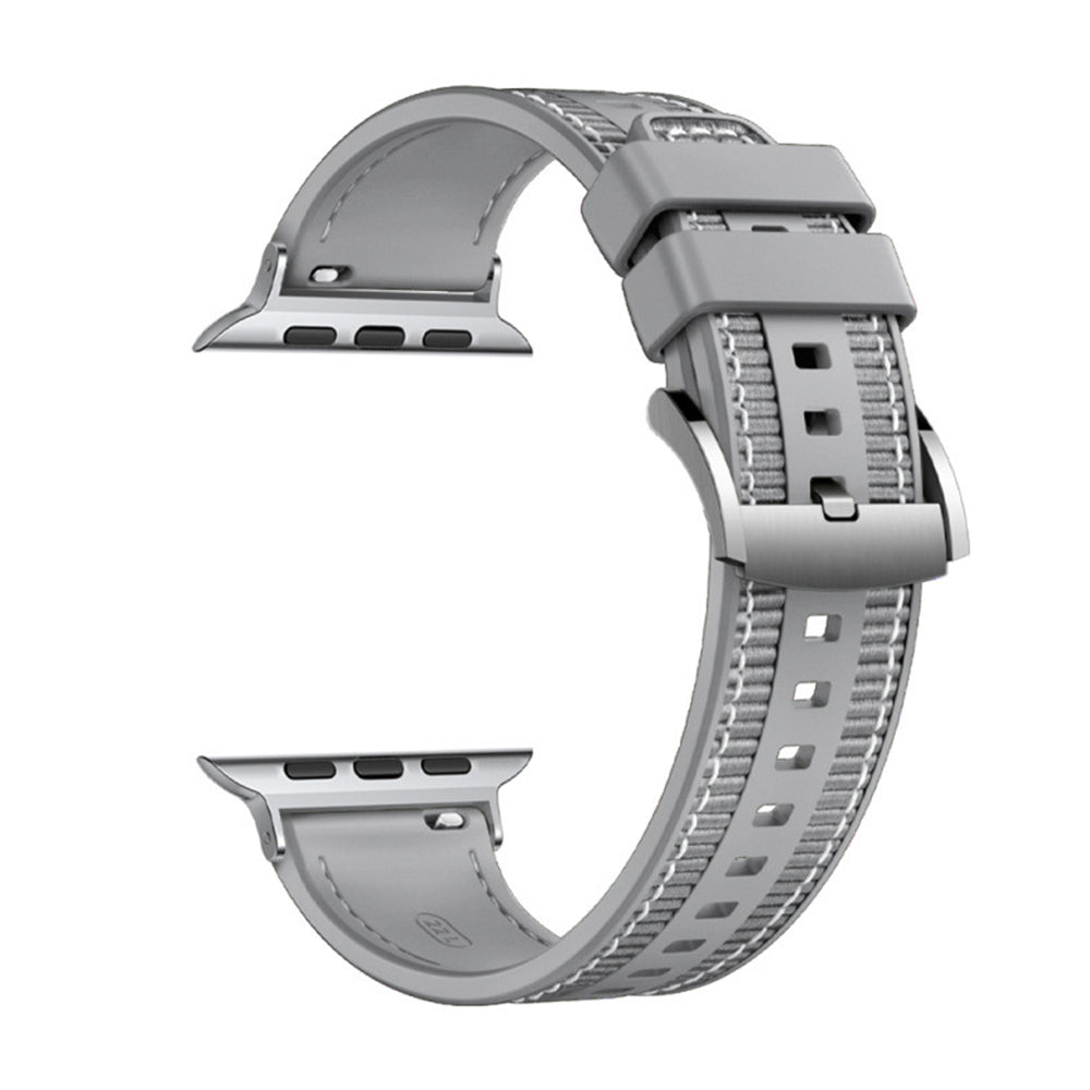 Bracelet Techsuit W051 pour Apple Watch 49mm / 46mm / 45mm / 44mm / 42mm Series, Gris