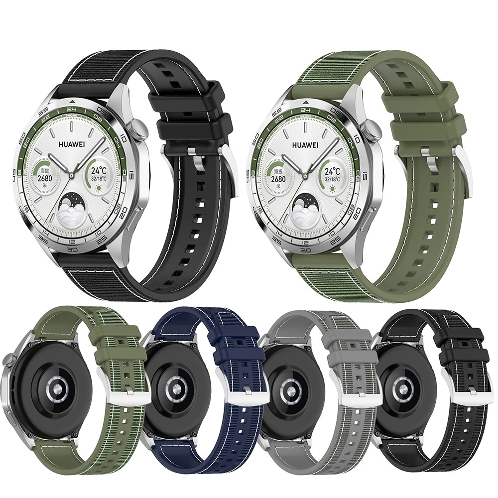 Bracelet Techsuit W051 pour Huawei Watch / Xiaomi Watch Series, 22mm, Gris