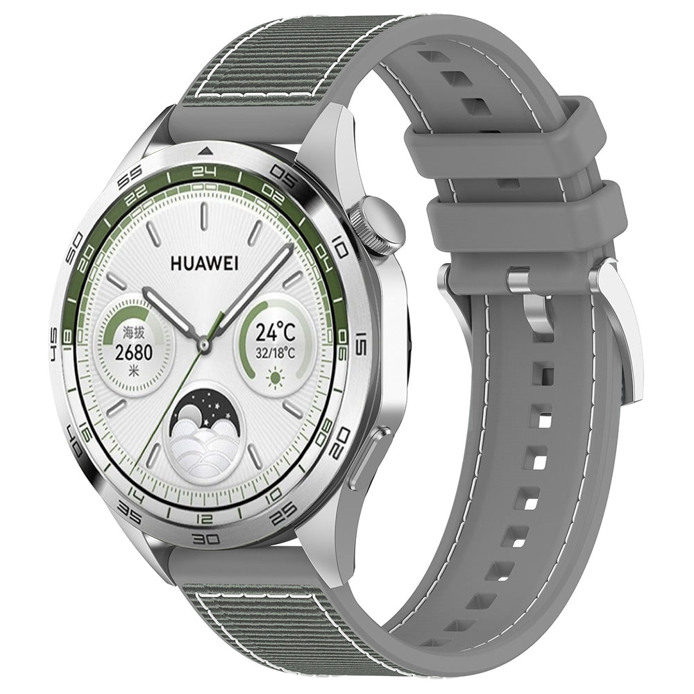 Bracelet Techsuit W051 pour Huawei Watch / Xiaomi Watch Series, 22mm, Gris