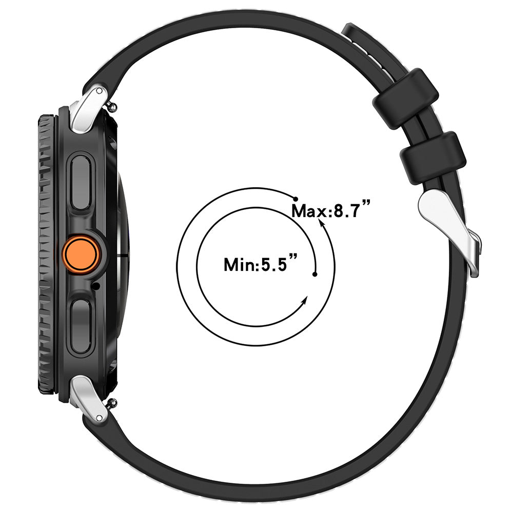 Cinturino Techsuit W051 per Samsung Galaxy Watch8 / Watch8 Classic Series, Nero