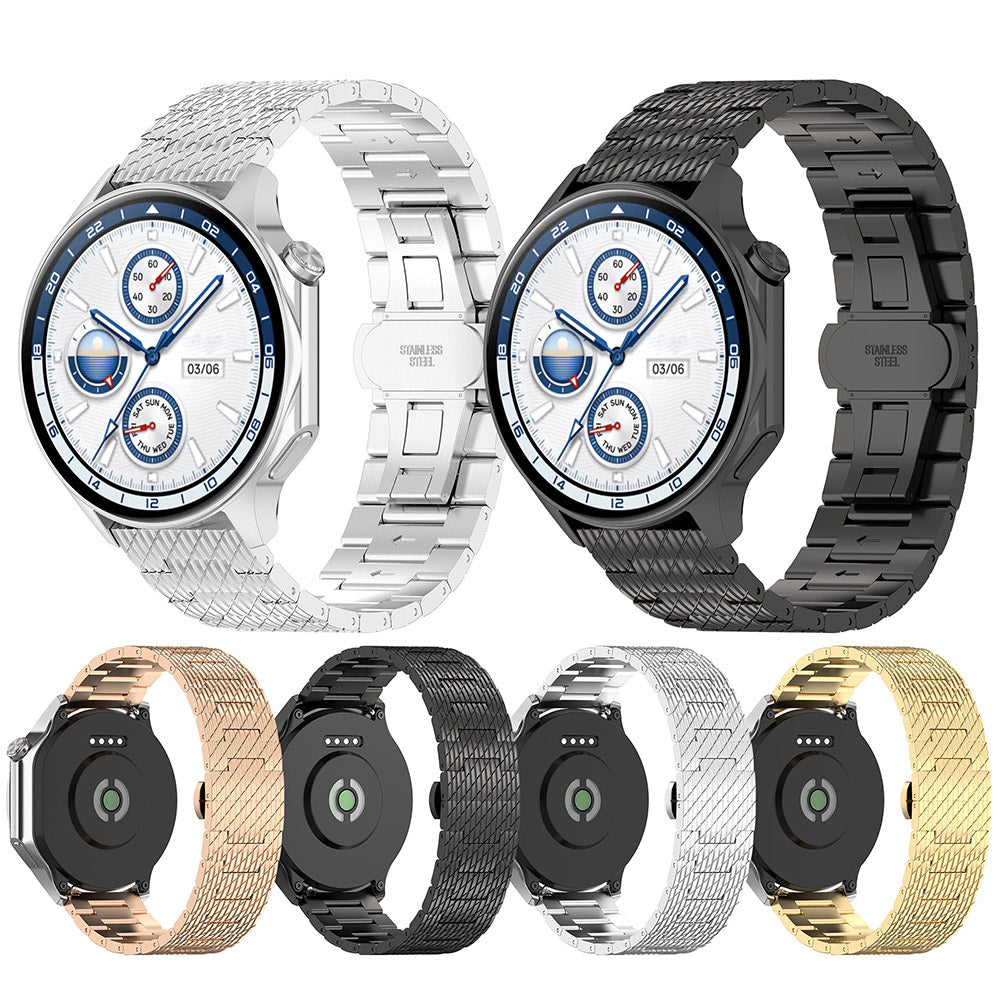 Bracelet Techsuit W052 pour Huawei Watch / Xiaomi Watch Series, 22mm, Doré