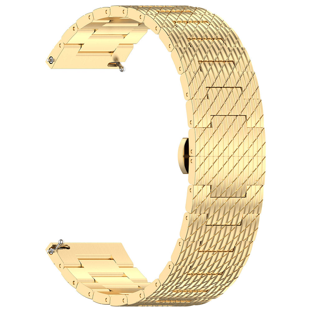 Cinturino Techsuit W052 per Samsung Galaxy Watch / Huawei Watch Series, 20mm, Dorato