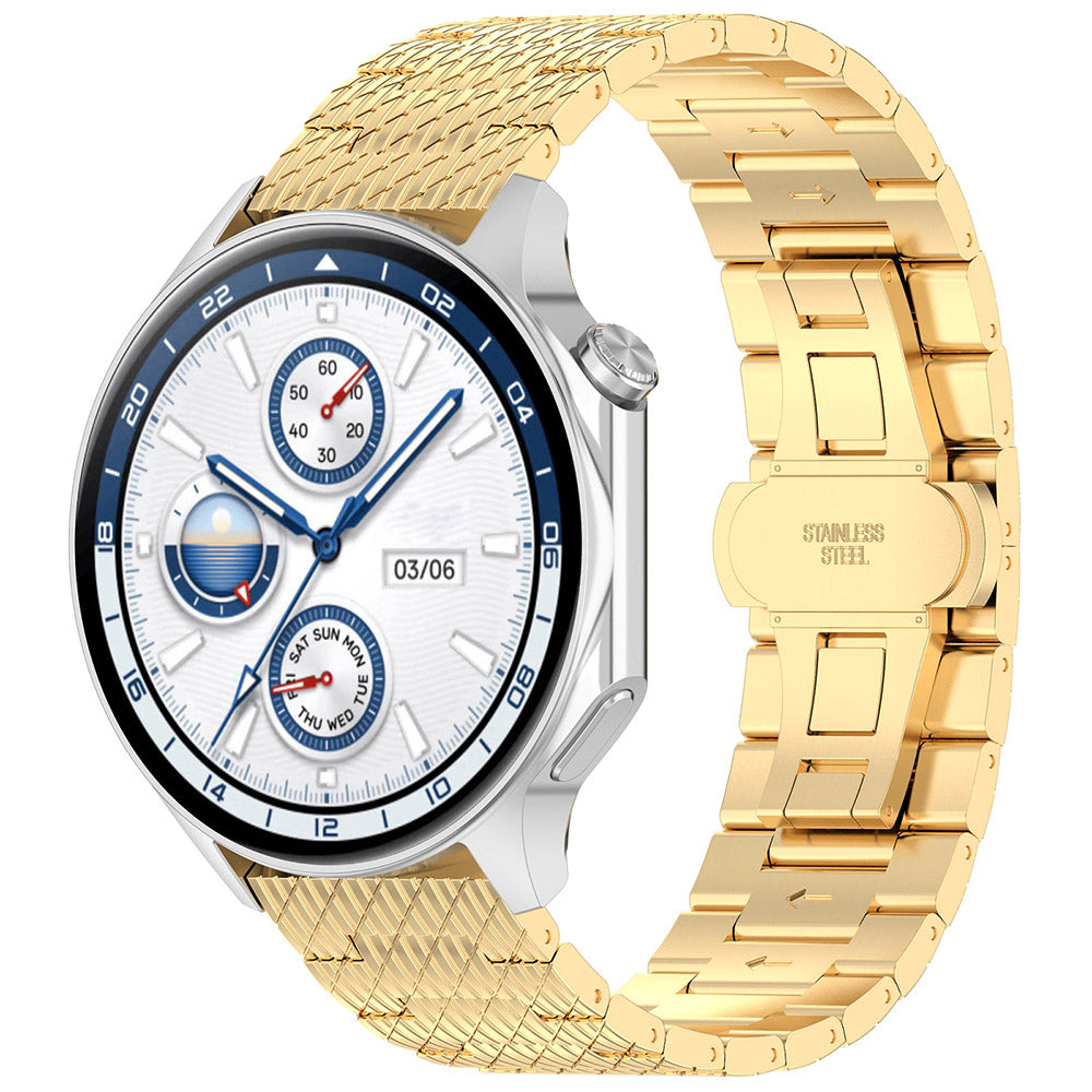 Cinturino Techsuit W052 per Samsung Galaxy Watch / Huawei Watch Series, 20mm, Dorato