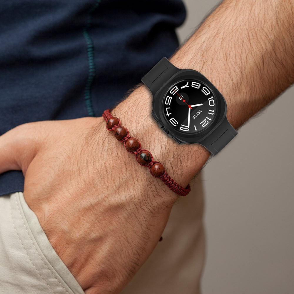 Techsuit W056 Armband für Samsung Galaxy Watch Ultra, Schwarz
