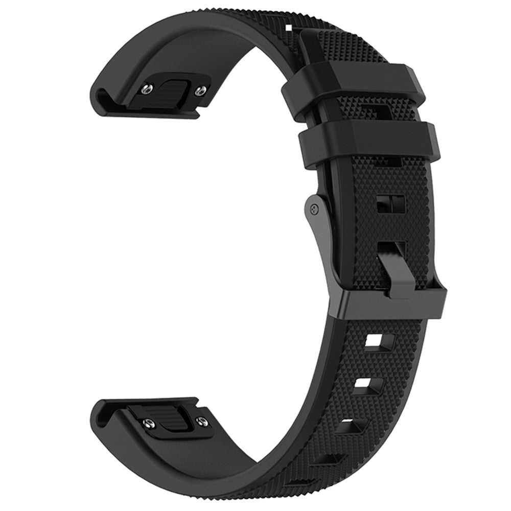 Cinturino Techsuit W058 per Garmin Instinct / Approach / Fenix Watch Series, 20mm, Nero