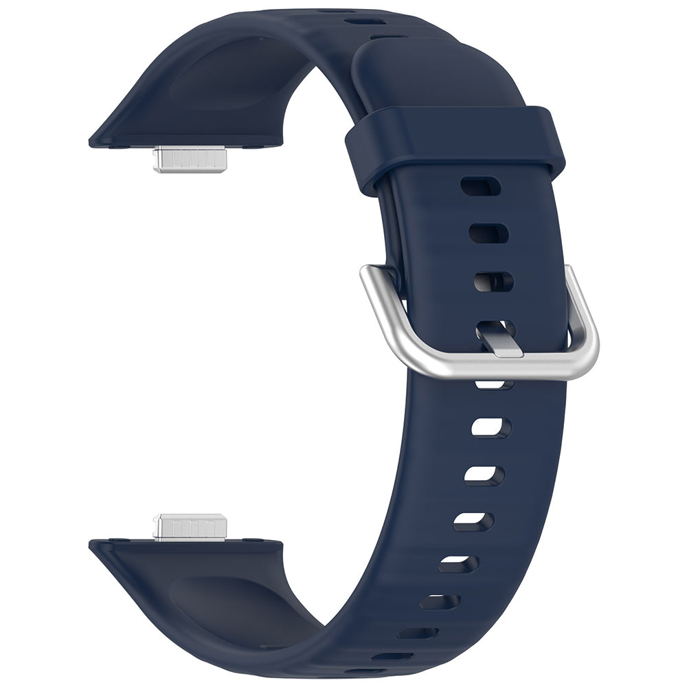Bracelet Techsuit W061 pour Huawei Watch Fit 4 Pro / Fit 4 / Fit 3, Bleu Marine
