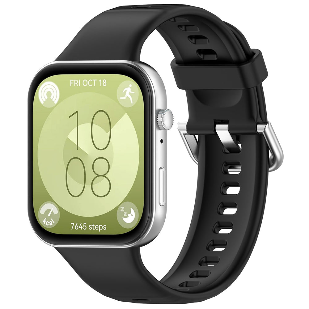 Cinturino Techsuit W061 per Huawei Watch Fit 4 Pro / Fit 4 / Fit 3, Nero