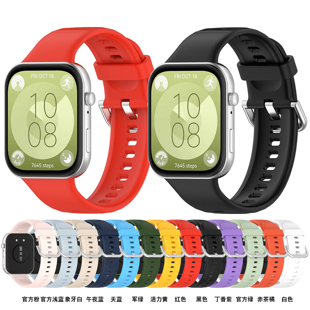 Cinturino Techsuit W061 per Huawei Watch Fit 4 Pro / Fit 4 / Fit 3, Nero