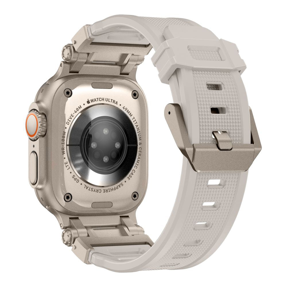 Techsuit W064 Strap for Apple Watch 49mm / 46mm / 45mm / 44mm / 42mm Series, Silver
