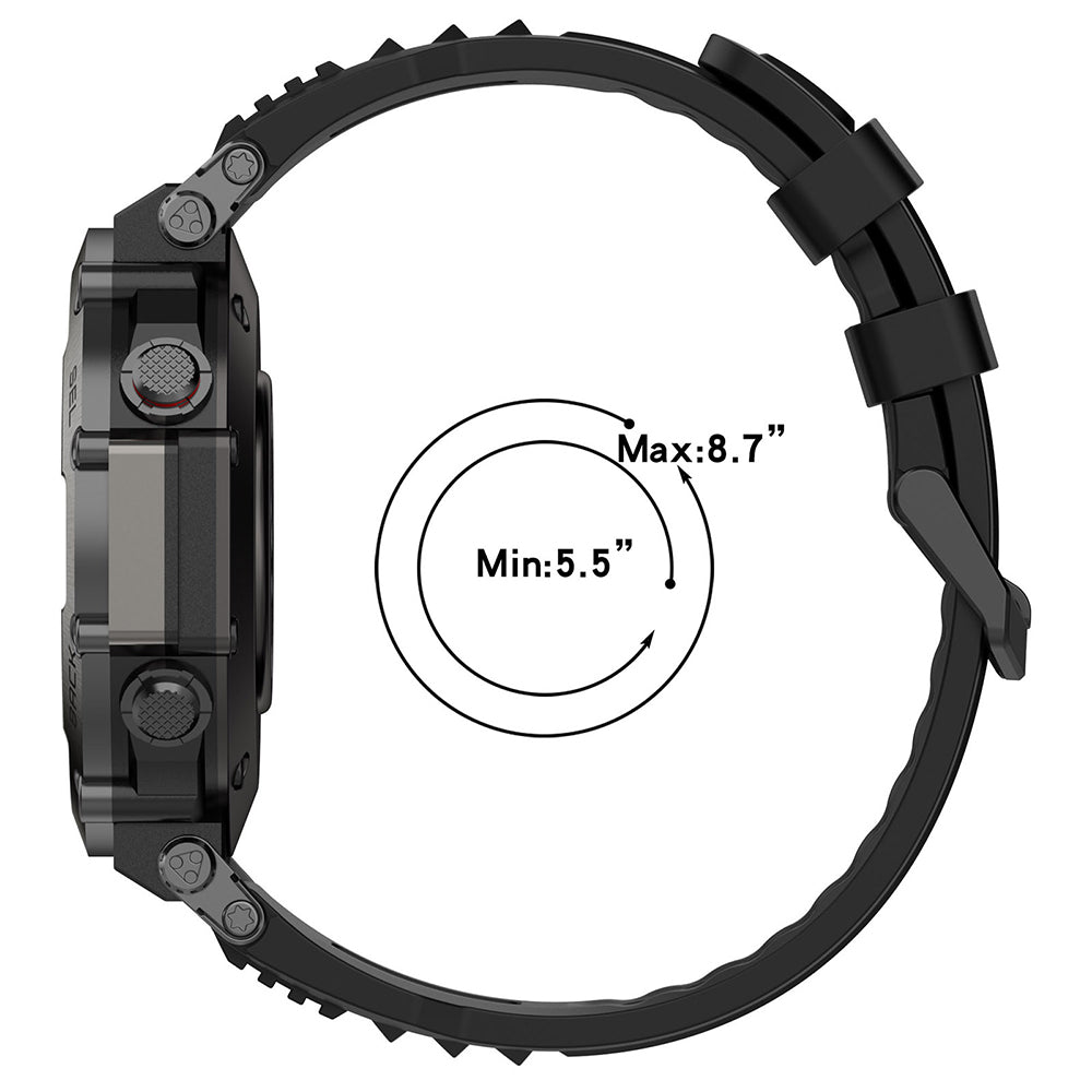 Cinturino Techsuit W067 per Amazfit T-Rex Ultra, Grigio