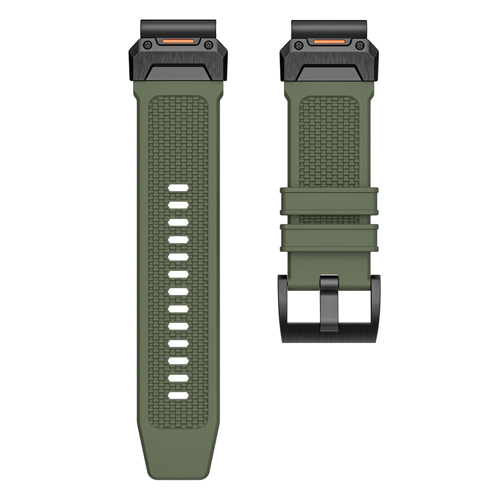 Bracelet Techsuit W068 pour Garmin Watch Fenix Series, 26mm, Vert Noir