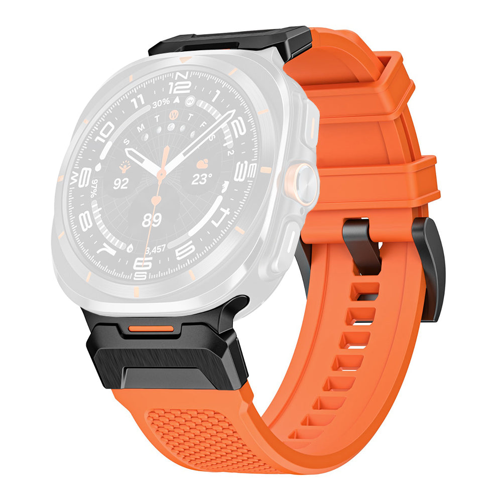 Bracelet Techsuit W068 pour Samsung Galaxy Watch Ultra, Orange Noir