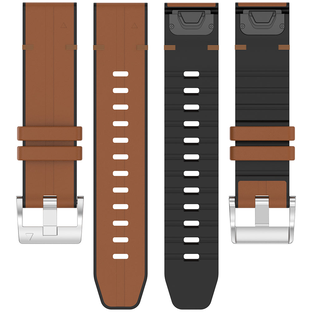 Cinturino Techsuit W071 per Garmin Instinct / Approach / Fenix Watch Series, 20mm, Marrone