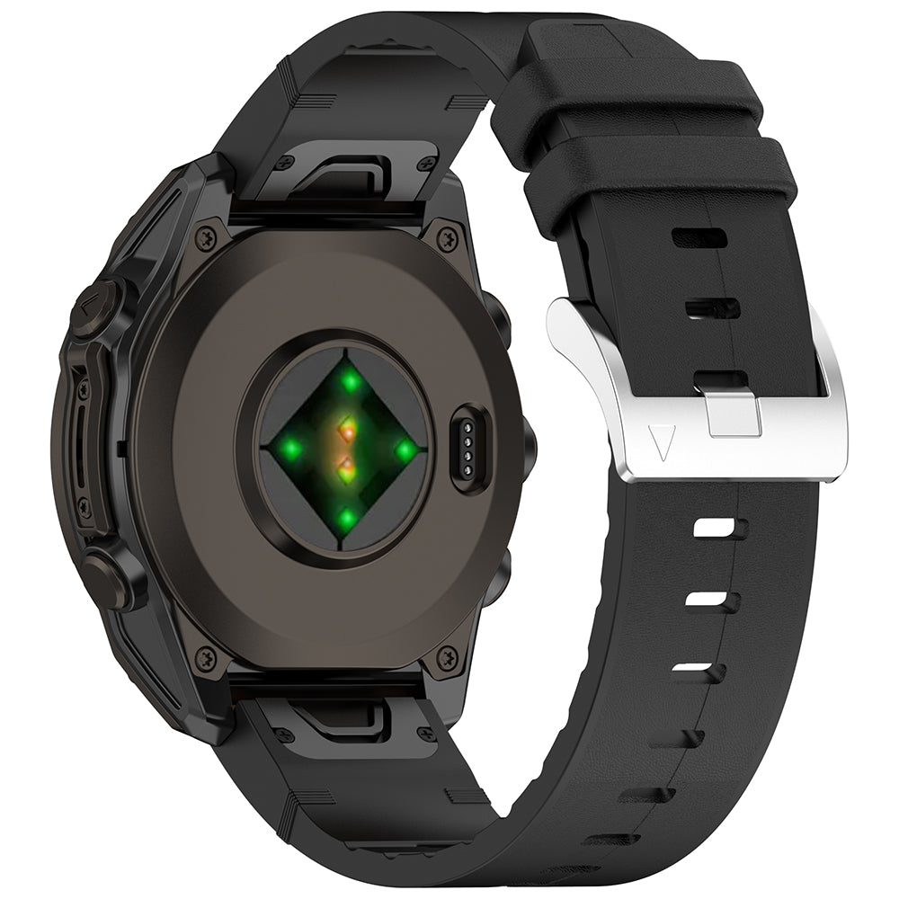 Bracelet Techsuit W071 pour Garmin Watch Fenix / Forerunner Series, 22mm, Noir