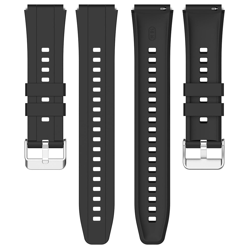 Bracelet Techsuit W075 pour Huawei Watch / Garmin Watch Series, 18mm, Noir