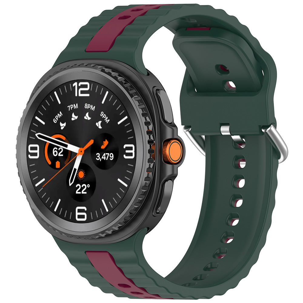 Bracelet Techsuit W078 pour Samsung Galaxy Watch8 / Série Watch8 Classic, Vert Foncé