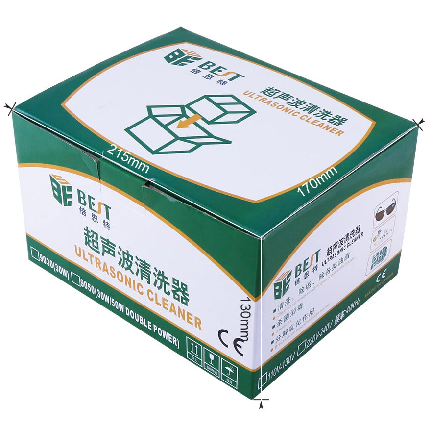Best BST-9030 Ultraschallreiniger 0.5L | 30W | 40kHz | Edelstahl