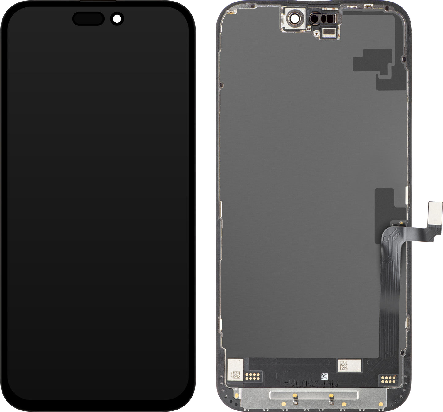 Écran tactile JK pour Apple iPhone 16 Plus, avec cadre, Version LCD In-Cell IC Movable, Noir