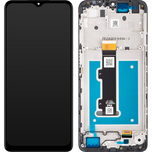 Écran tactile Motorola Moto E22i / E22, avec cadre, noir, Service Pack 5D68C21594