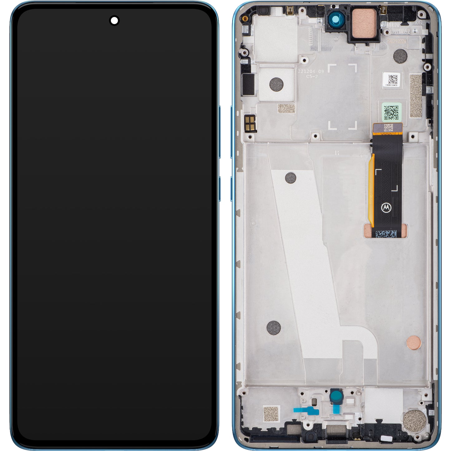 Écran tactile Motorola Edge 30, avec cadre, vert (Aurora Green), Service Pack 5D68C20585