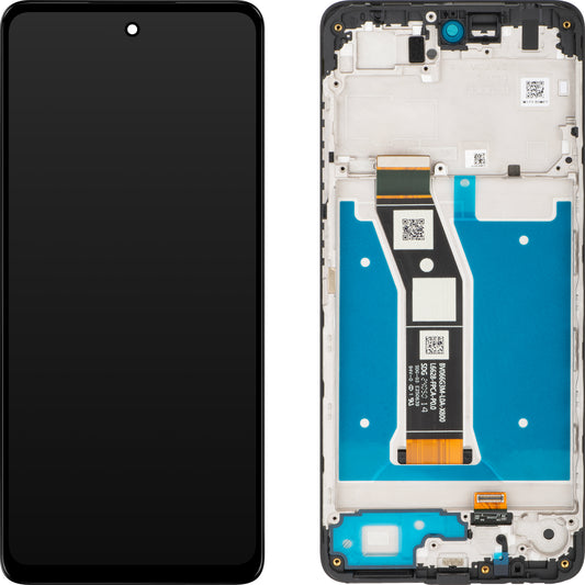 Écran tactile Motorola Moto G04s, avec cadre, noir, Service Pack 5D68C24245