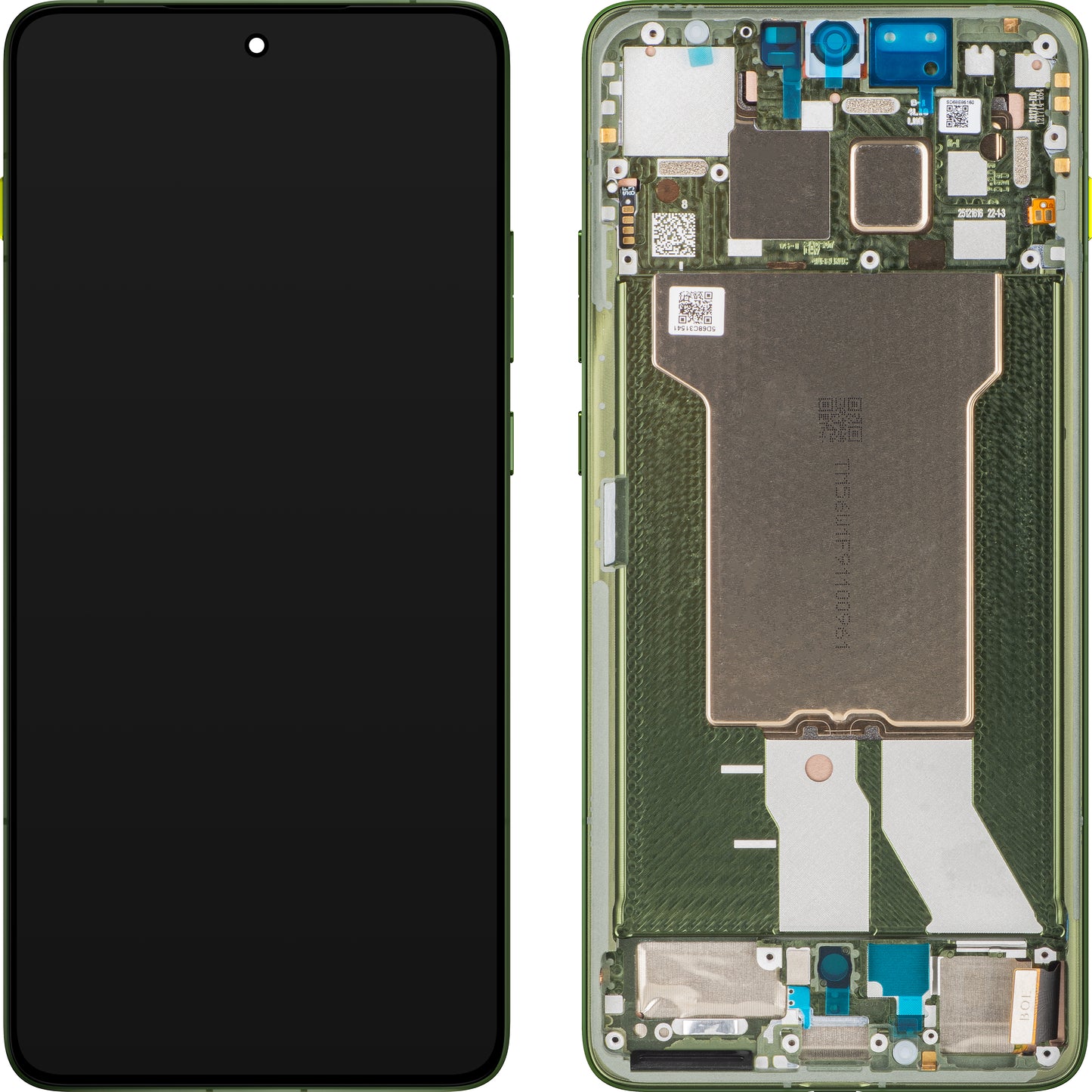 Écran tactile Motorola Edge 70 avec cadre, Vert (Bronze Green), Pack de service 5D68C31543
