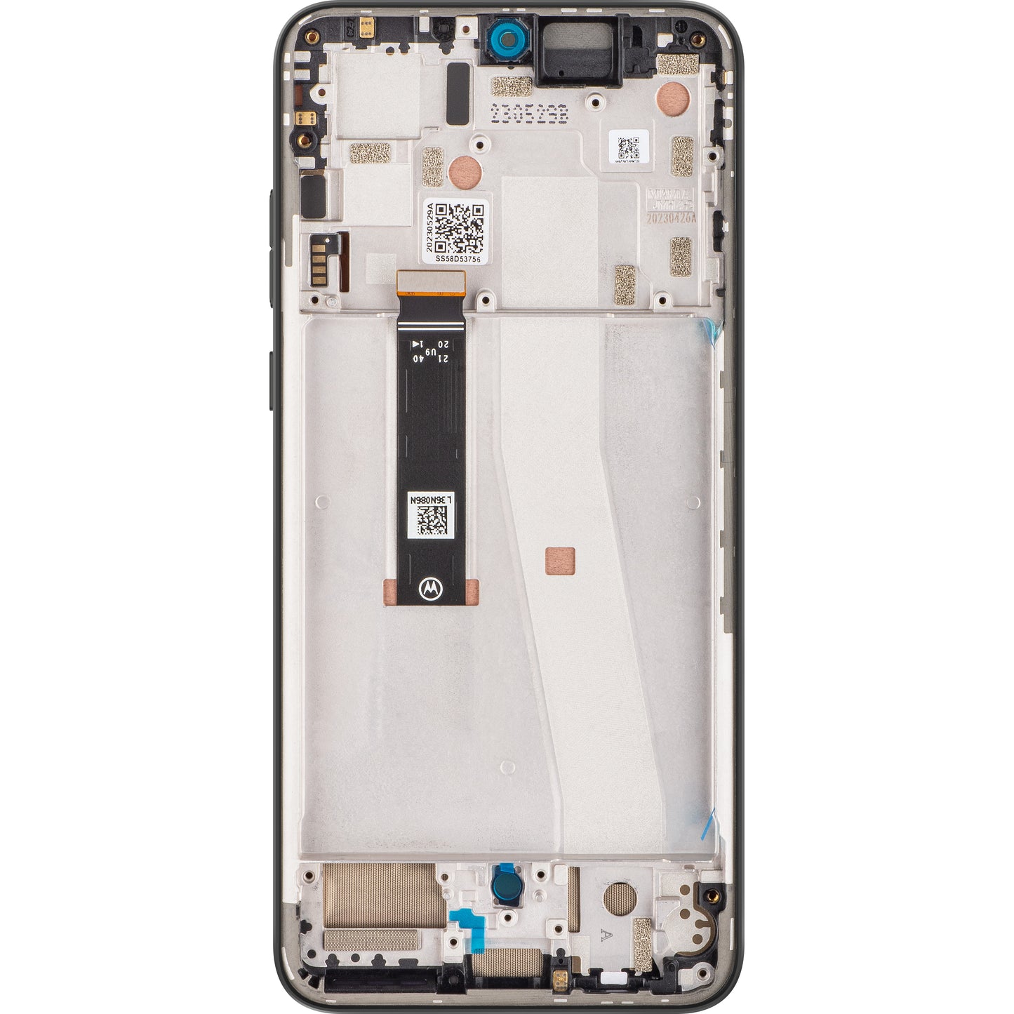 Écran tactile Motorola Edge 30 Neo, avec cadre, noir (Black Onyx), Service Pack 5D68C21403