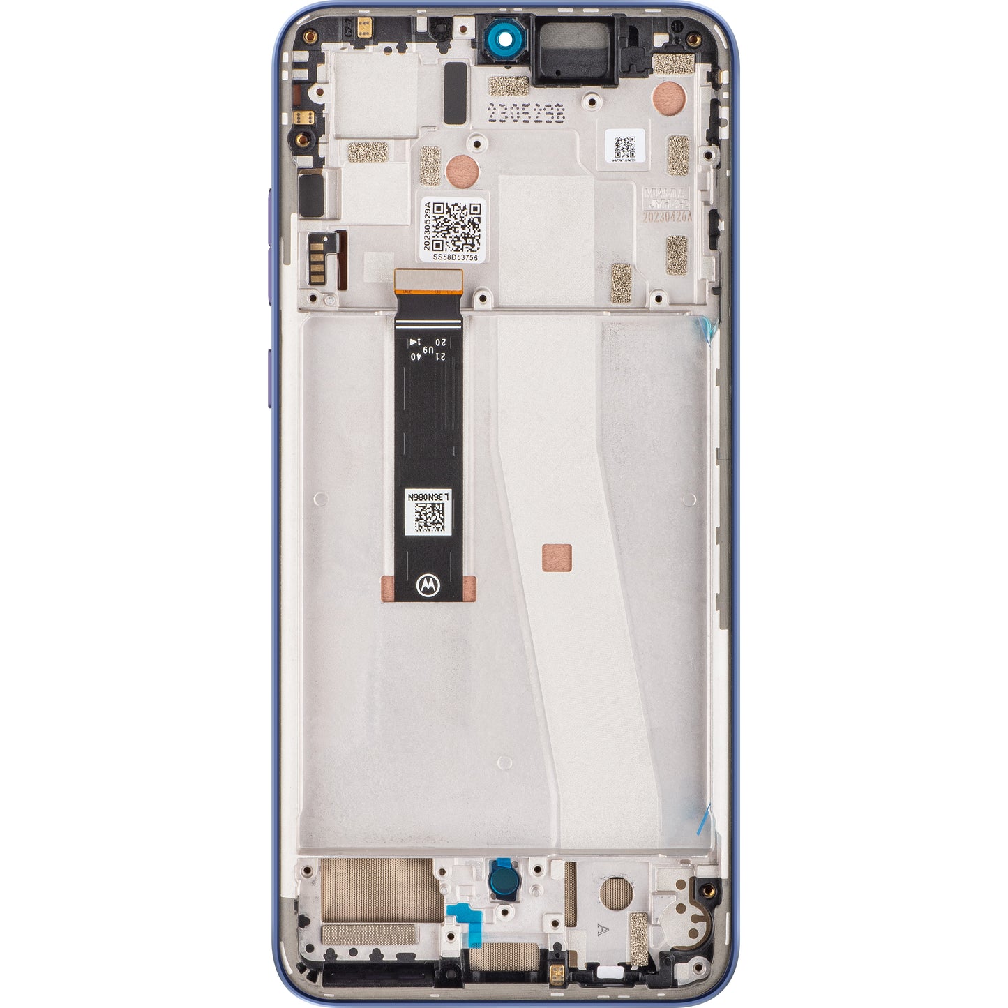 Display touchscreen Motorola Edge 30 Neo, con cornice, viola (Very Peri), Service Pack 5D68C21405