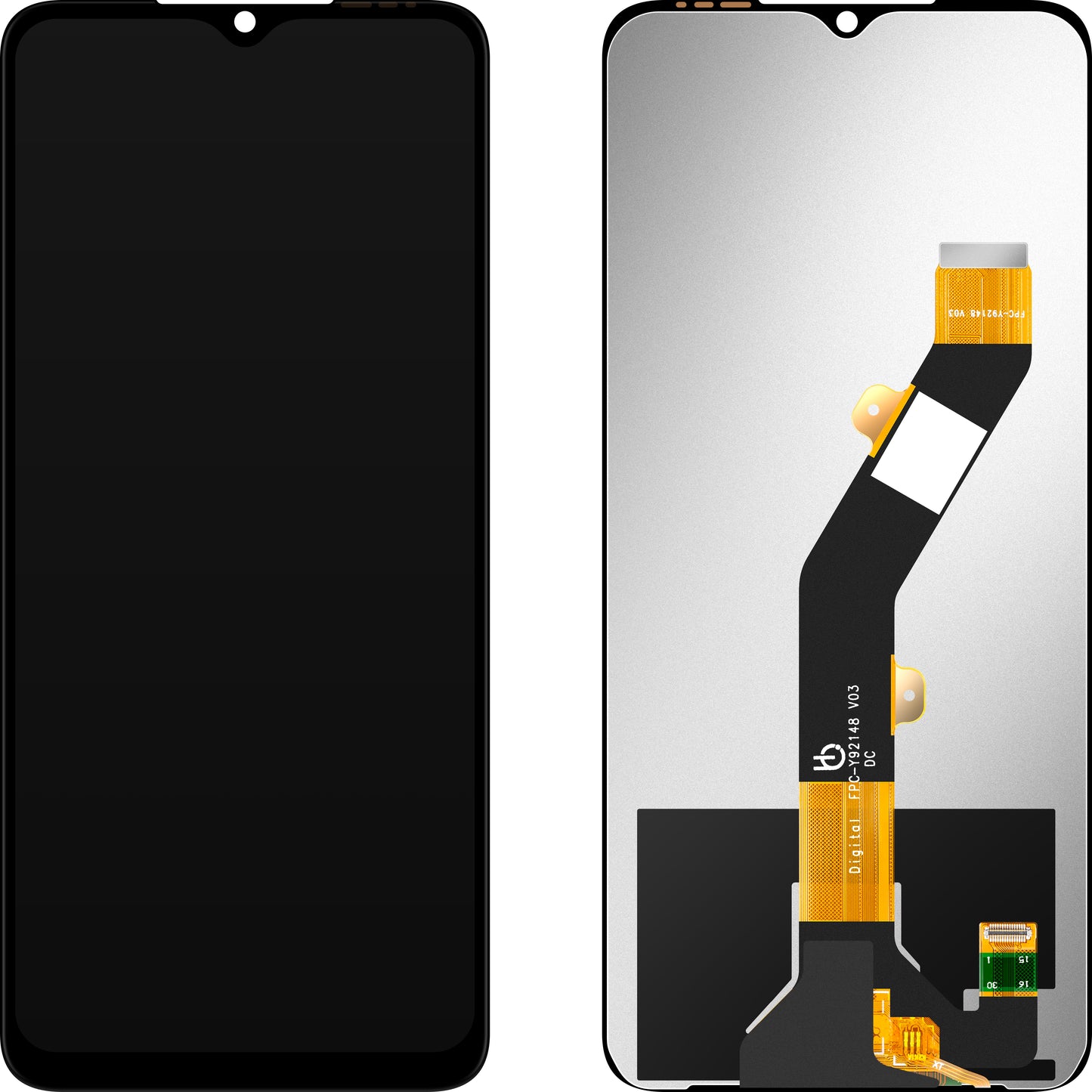 Écran avec Touchscreen MP compatible avec ZTE Blade A35e